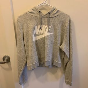 Nike Logo Cropped Hoodie